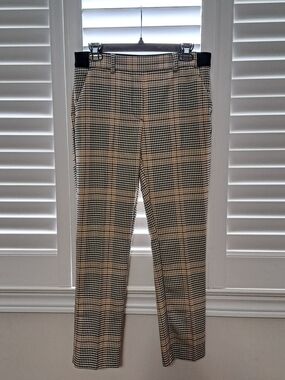 H&M Beige and Black Burberry Inspired Slacks Pants